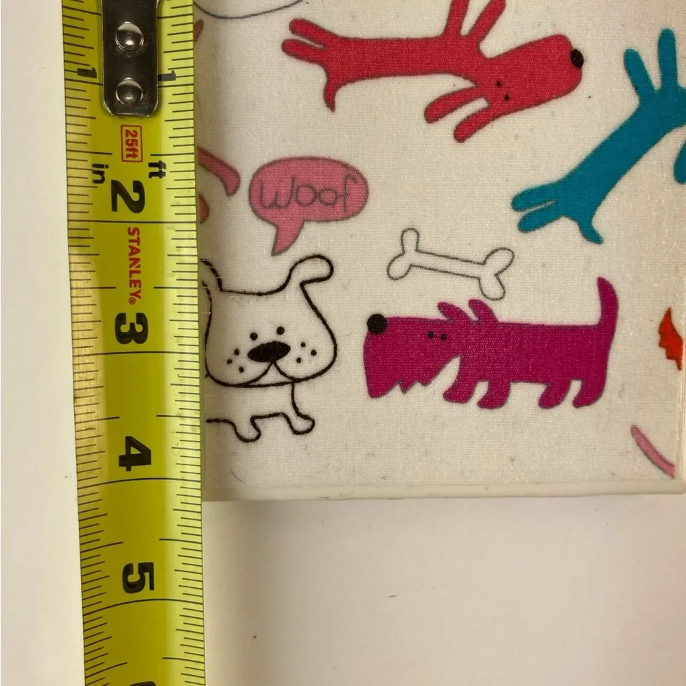 Dog Pattern Ceramic Coaster Set of 6 Dog Ceramic Art Tile Handmade Decoupage